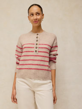 Load image into Gallery viewer, White Stuff - Stripe Henley Jumper in Natural Multi
