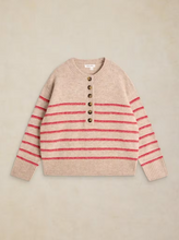 Load image into Gallery viewer, White Stuff - Stripe Henley Jumper in Natural Multi
