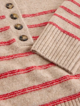 Load image into Gallery viewer, White Stuff - Stripe Henley Jumper in Natural Multi
