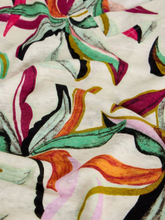 Load image into Gallery viewer, White Stuff - Susie V Neck Linen Tee in Ivory Print
