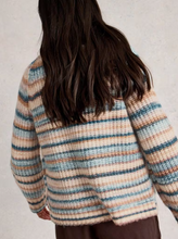 Load image into Gallery viewer, White Stuff - Suzanna Crew Cardi in Blue Multi
