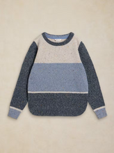 Load image into Gallery viewer, White Stuff - Talia Nep Block Jumper in Blue Multi
