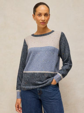 Load image into Gallery viewer, White Stuff - Talia Nep Block Jumper in Blue Multi
