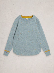 White Stuff - Talia Nep Jumper in Dusty Green
