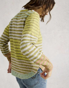 White Stuff - Talia Nep Jumper in Yellow Multi
