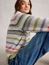 Load image into Gallery viewer, White Stuff - Talia Nep Stripe Jumper in Grey Multi
