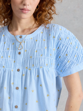 Load image into Gallery viewer, White Stuff - Tammie Organic Cotton Shirt in Blue Multi

