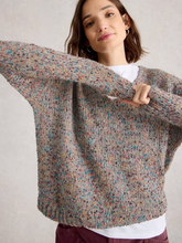 Load image into Gallery viewer, White Stuff - Textured V Neck Jumper in Light Natural
