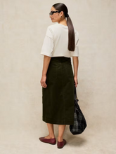 Load image into Gallery viewer, White Stuff - Tia Cord Skirt in Khaki Green
