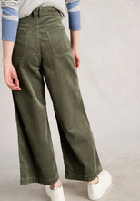 Load image into Gallery viewer, White Stuff - Tia Cord Wide Leg Crop in Mid Green
