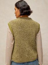 Load image into Gallery viewer, White Stuff - Twist Button Tank in Green Multi

