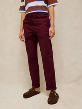 Load image into Gallery viewer, White Stuff - Twister Chino Trousers in Dark Plum
