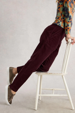 Load image into Gallery viewer, White Stuff - Twister Cord Trouser in Dark Plum
