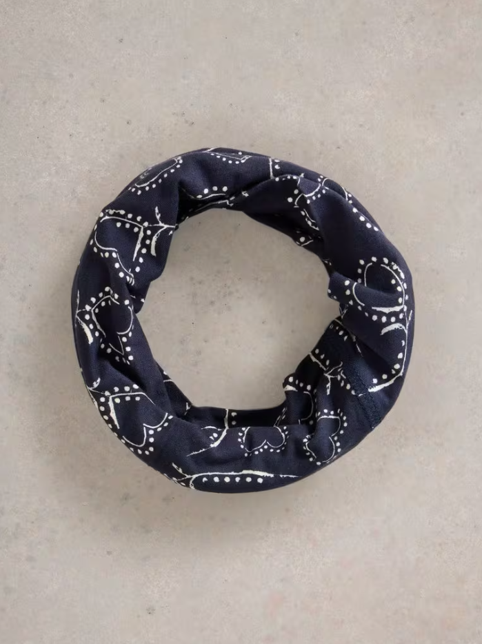 White Stuff - Versatile Jersey Roll in Navy Print