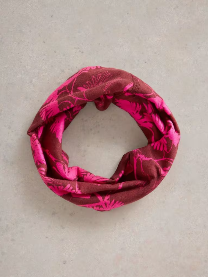 White Stuff - Versatile Jersey Roll in Plum Multi