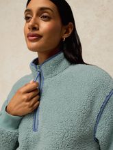 Load image into Gallery viewer, White Stuff - Wren Half Zip Jumper in Mid Blue
