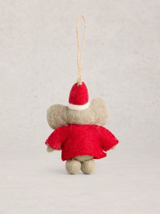 White Stuff - Xmas Elephant Hanging Decoration