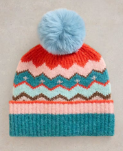 Load image into Gallery viewer, White Stuff - Zig Zag Fairisle Beanie - Teal Multi
