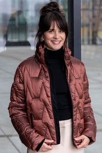Yest - Zaira Bomber Jacket in Rust