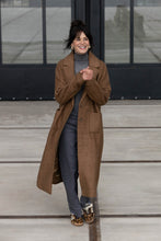 Load image into Gallery viewer, Yest - Zorina Longline Jacket in Brown/Melange
