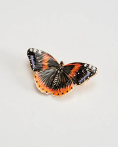 Fable - Enamel Brooch Red Admiral Hanging Box