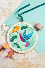Load image into Gallery viewer, Hawthorn Handmade - Hummingbird Cross Stitch Kit
