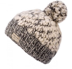 Kusan - PK1431 Uneven Yarn Bobble Hat - Grey