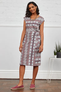 Nomads - Tie Side Jersey Dress - Feather