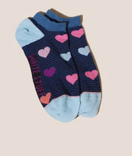 Load image into Gallery viewer, White Stuff - Multi Heart Trainer Sock
