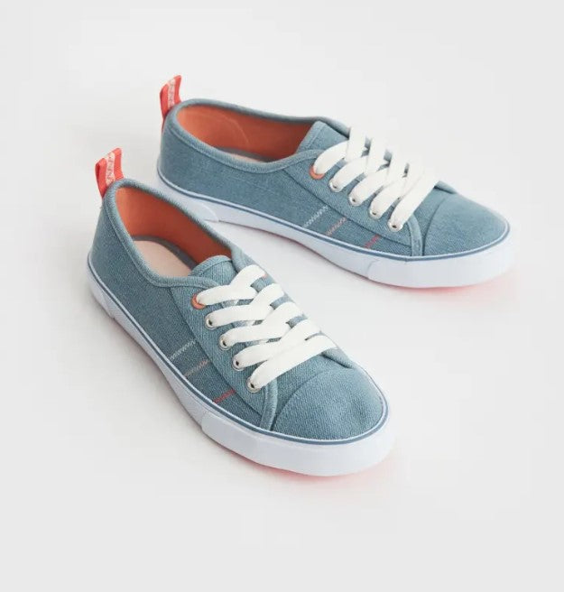 White Stuff - Piper Plimsoll - Chamb Blue